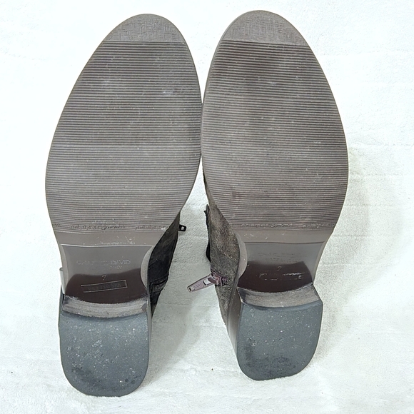 Charles David Womens Ankle Boots Sz 7M Leather Suede Chukka Brown Made In Italy - Picture 9 of 9